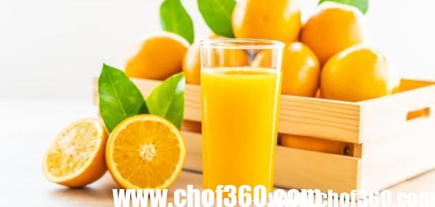 عصير البرتقال الكراميل و الزنجبيل