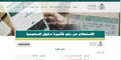كيف أعرف رقم تأشيرة الدخول إلى السعودية – موقع كيف